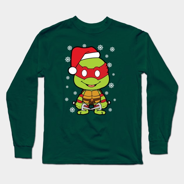 Raphael Christmas Long Sleeve T-Shirt by liora natalia